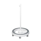 Lumeno rolling stand 6159 with foot ring in grey, five castors