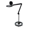 Lumeno 8615 magnifying lamp in black on rolling stand 6159