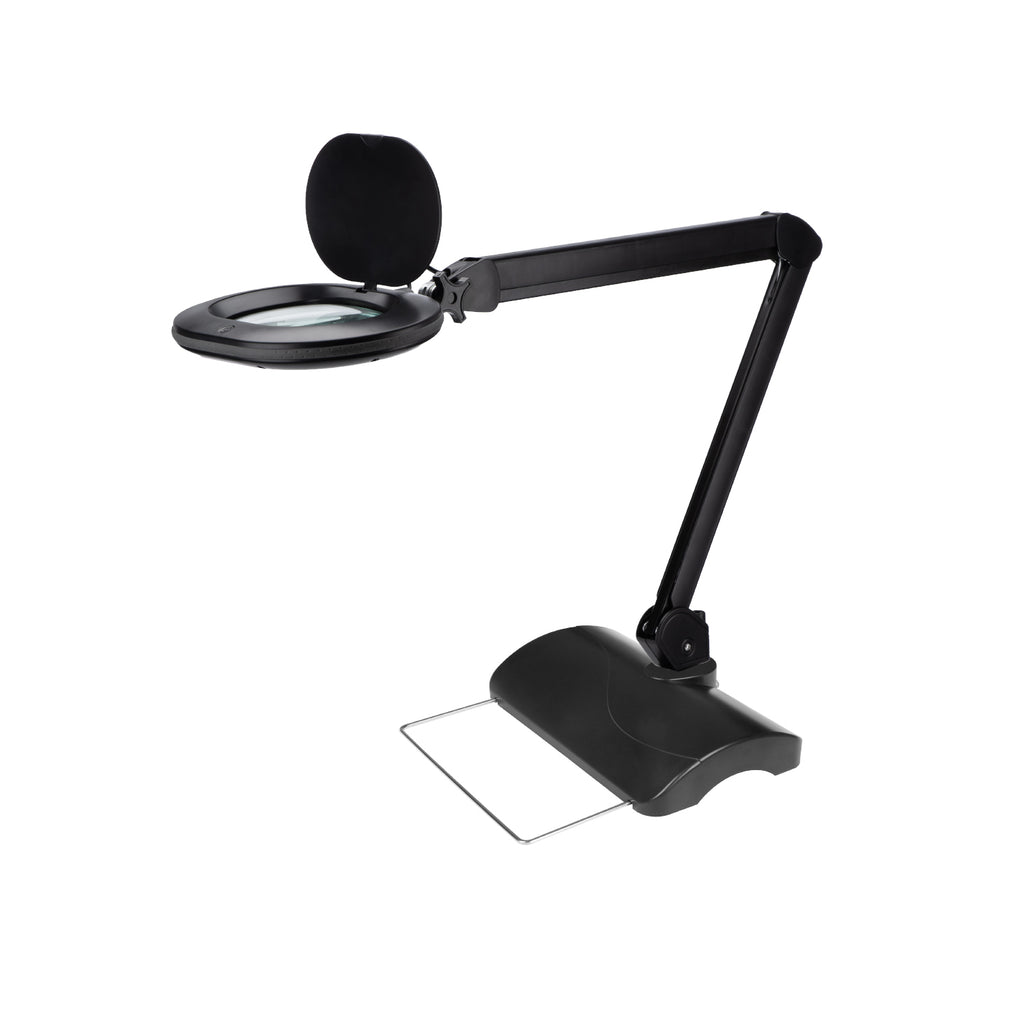 Lumeno 8615 magnifying lamp in black on table stand 6180