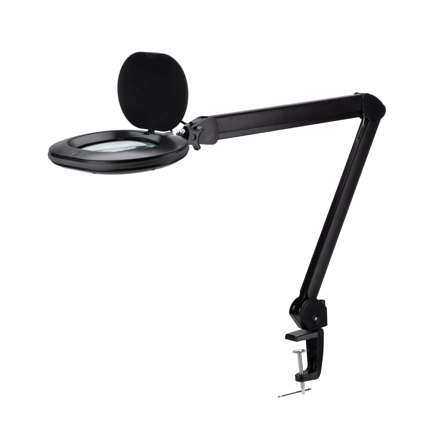 Lumeno 8615 Lupenleuchte Schwarz mit 5 Dioptrien und Tischklemme