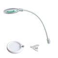 Lumeno 6803 LED clamp lamp in white, overall view