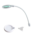 Lumeno 6803 LED clamp lamp in white, overall view