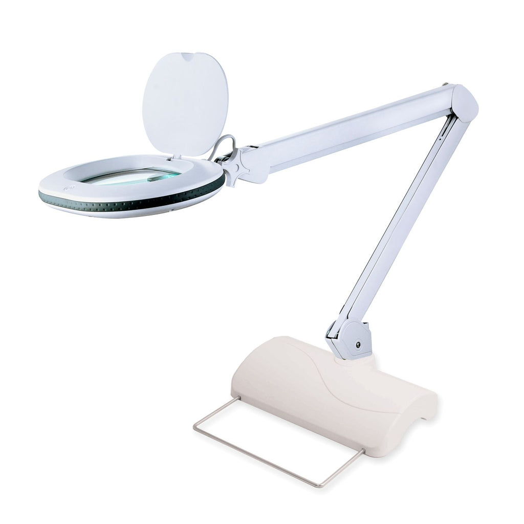 Lumeno 8615 magnifying lamp with rubber ring on table stand 6180