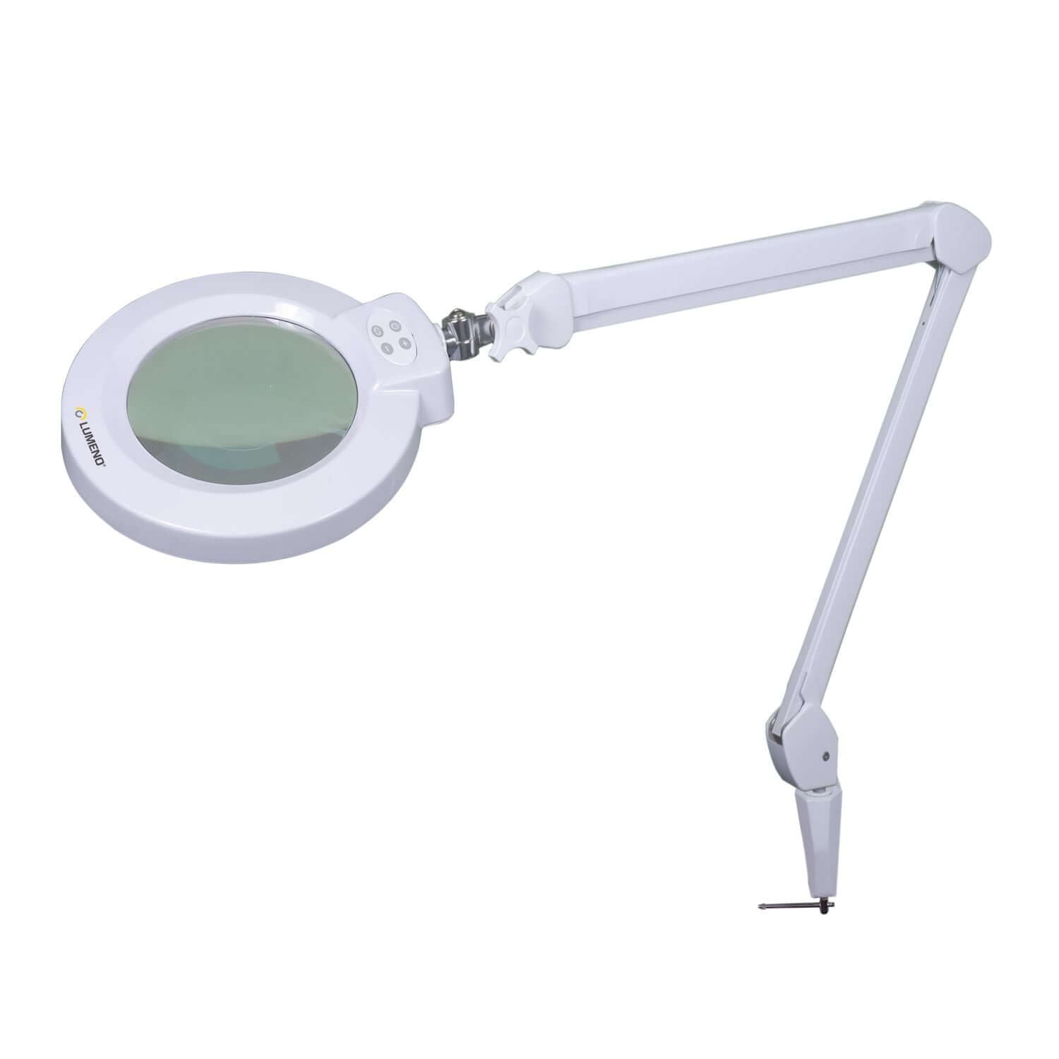 Lumeno 824XPRO LED-Lupenleuchte mit Metallgehäuse und Tischklemme