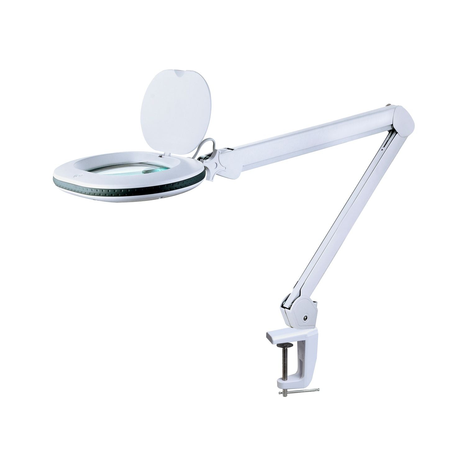 Lumeno 8613 Lupenleuchte mit Gummiring, 3 Dioptrien und Tischklemme